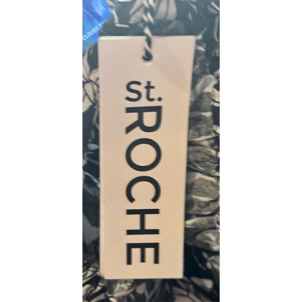 St. Roche Flowy The Woodrow Top Black/White Floral Nwot Size Small — image 4 of 4